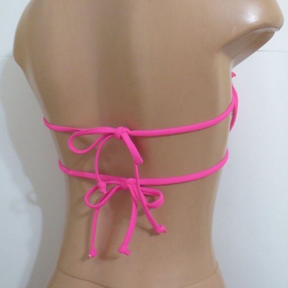 NWT Byoauo Hot Pink Bikini Swim Top Size Large - Picture 7 of 8